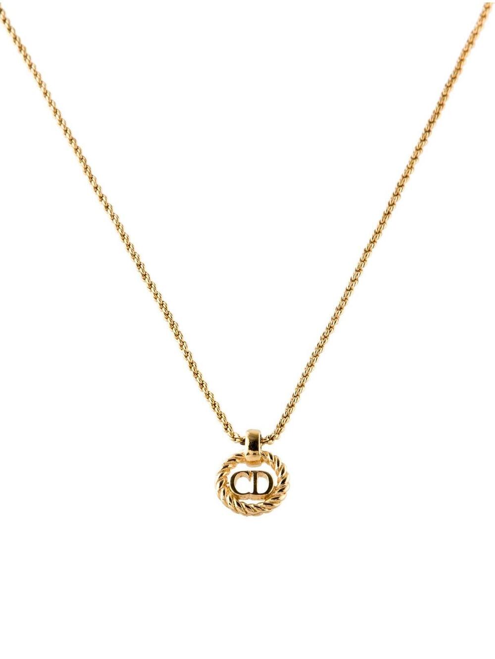 $410 Dior Vintage 'CD' Pendant Necklace - Picture 1 of 4